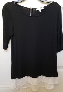 Kenar black/white trim with exposed zipper